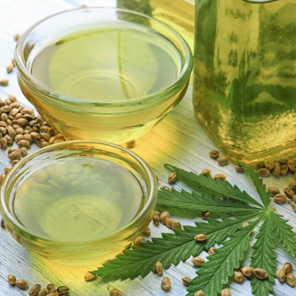 Photo of hemp seed oil
